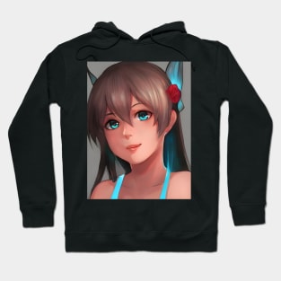 manga girl blue eyes  anime lover Hoodie